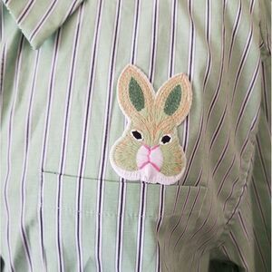 Easter bunny spring Long Sleeve dress shirt NWT Size Large